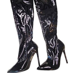 Fashion Nova thigh high boots